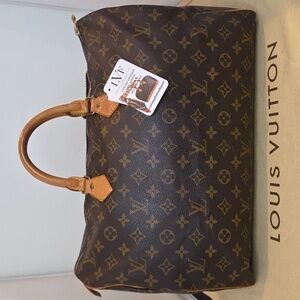 Louis Vuitton 1992 Ultra Rare Vintage Speedy40 Excellent condition lock/key #314